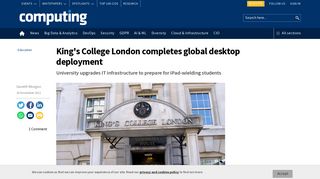 King's College London completes global desktop deployment ...