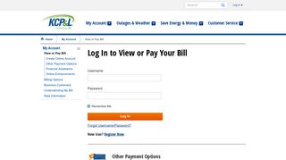 View or Pay Bill - Home - KCP&L