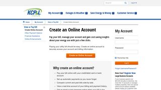 Create an Online Account - Home - KCP&L
