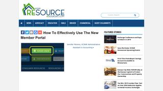 How to Effectively Use the New Member Portal - resourcekc