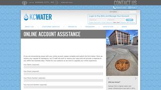 KC Water » Online Account Assistance