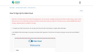 How to Sign up for Kdan Cloud – Kdan Mobile