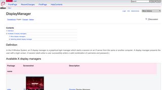 DisplayManager - Debian Wiki
