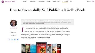 How to Successfully Self-Publish a Kindle eBook - Michael Hyatt