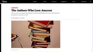 Amazon's Kindle Unlimited Is a Boon for Some Authors - The Atlantic