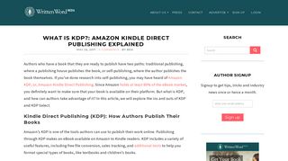 What is KDP?: Amazon Kindle Direct Publishing Explained – Written ...