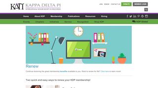 Renew Your Membership - Kappa Delta Pi