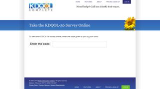 Take the KDQOL-36 Survey Online — KDQOL Complete