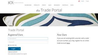Trade Portal - KDRShowrooms.com