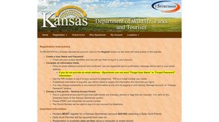 Registration Instructions - Kansas Department of Wildlife, Parks and ...