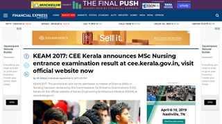 KEAM 2017: CEE Kerala announces MSc Nursing entrance ...