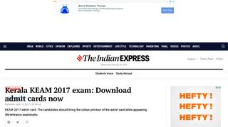 Kerala KEAM 2017 exam: Download admit cards now | Education ...