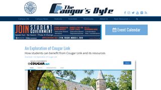 An Exploration of Cougar Link | The Cougar's Byte