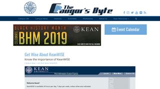 Get Wise About KeanWISE | The Cougar's Byte