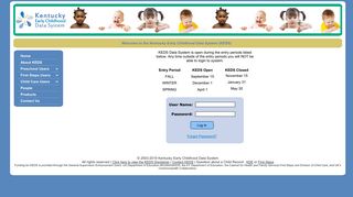 Login - Kentucky Early Childhood Data System