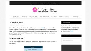 What is Keek? | Be Web Smart
