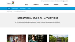 Keele University - Apply