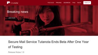 Secure Mail Service Tutanota Ends Beta After One Year of Testing