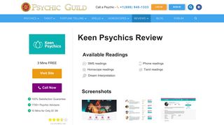 Keen Psychics Review 2019 | SCAM or Accurate ... - Psychic Guild
