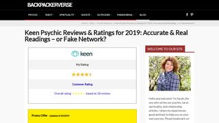 Keen Psychic Reviews & Ratings for 2018 (Legit Readings or Fake?)