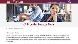 Provider Locator Tools | Keenan.com - Keenan & Associates