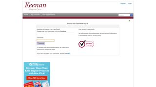Keenan Flex-Care Portal > SecureLogon > UserID