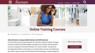 Online Training Courses - Keenan & Associates