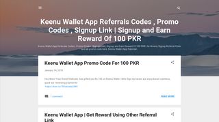Keenu Wallet App Referrals Codes , Promo Codes , Signup Link ...