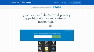 Just how well do Android privacy apps hide your sexy photos and ...