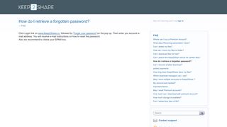 How do I retrieve a forgotten password? – Customer Feedback for ...