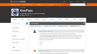 KeePass / Discussion / Open Discussion:url auto login - SourceForge