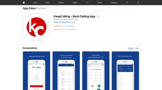 KeepCalling – Best Calling App on the App Store - iTunes - Apple