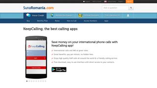 Call Romania with KeepCalling, the best calling app for Android