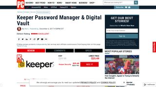 Keeper Password Manager & Digital Vault Review & Rating | PCMag ...
