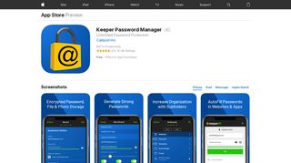 Keeper Password Manager on the App Store - iTunes - Apple