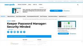 Keeper Password Manager: Security Minded - Tom's Guide