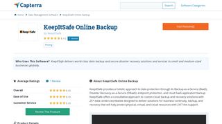 KeepItSafe Online Backup Reviews and Pricing - 2019 - Capterra