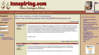 Need new booking system with KeepMeBooked going out | B&B ...