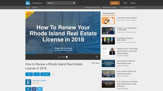 How to Renew a Rhode Island Real Estate License in 2018 - SlideShare