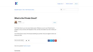 What is the Private Cloud? – Keepsafe Support