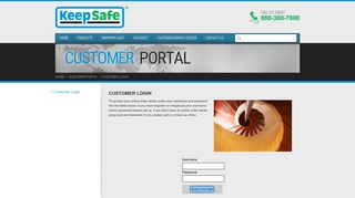 KeepSafe, Inc : Customer Portal : Customer Login
