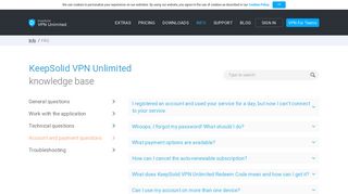 VPN Unlimited - Help center - Account and payment questions