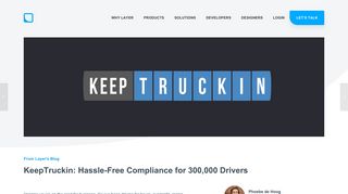 KeepTruckin: Hassle-Free Compliance for 300,000 Drivers | Layer