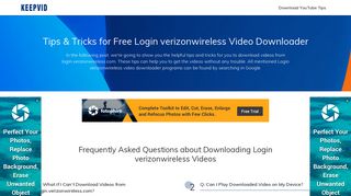 Best Login verizonwireless Video Downloader Online Tips - KeepVid