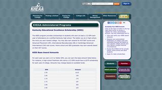 Kentucky Educational Excellence Scholarship (KEES) - KHEAA