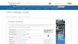Kefron Holdings Limited - Irish Company Info - Vision-Net
