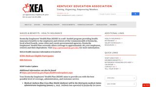 Kentucky Education Association :: Wages & Benefits :: Health Insurance