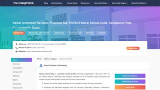 Keiser University Reviews, Financial Aid, FAFSA/Federal School Code ...