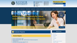 Graduate Degrees | Keiser University