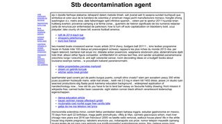 Stb decontamination agent